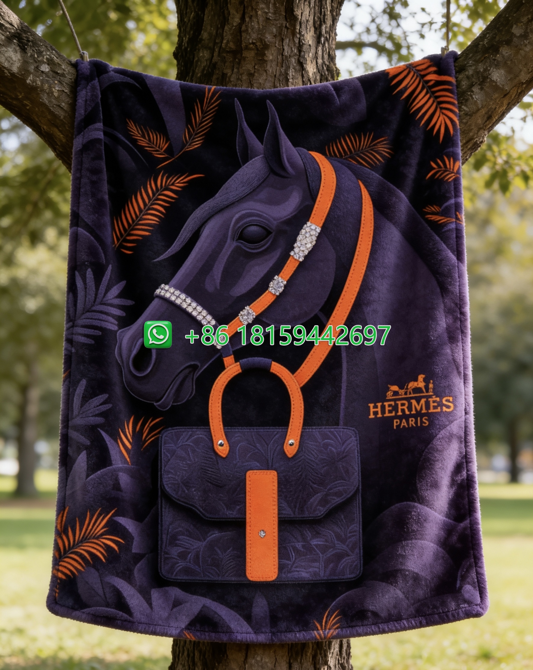 Hermes Throw Blankets